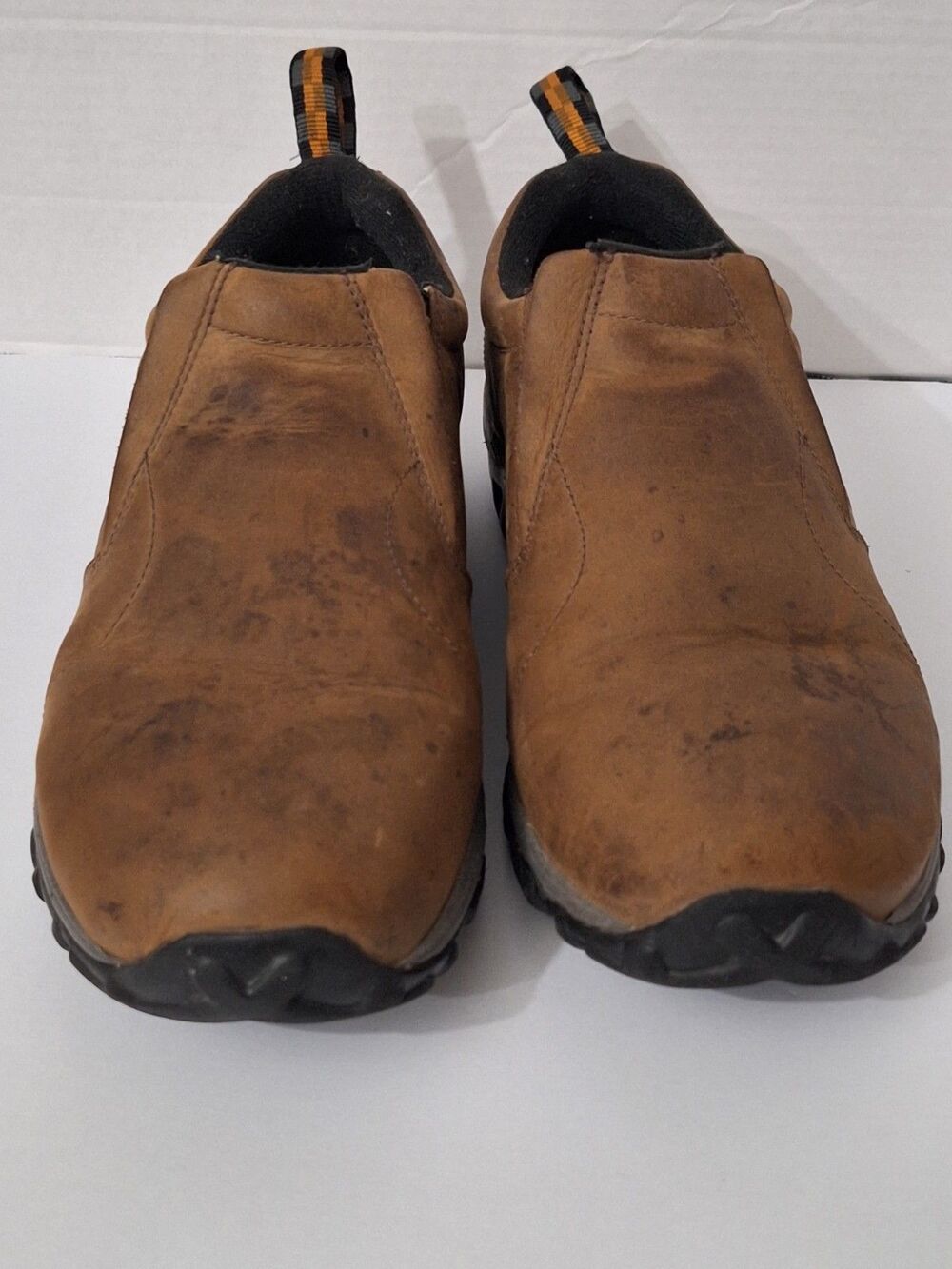 Merrell Brown Jungle Moc Slip-On Shoes Nubuck Leather Comfort Men’s Size 13 - Picture 4 of 16